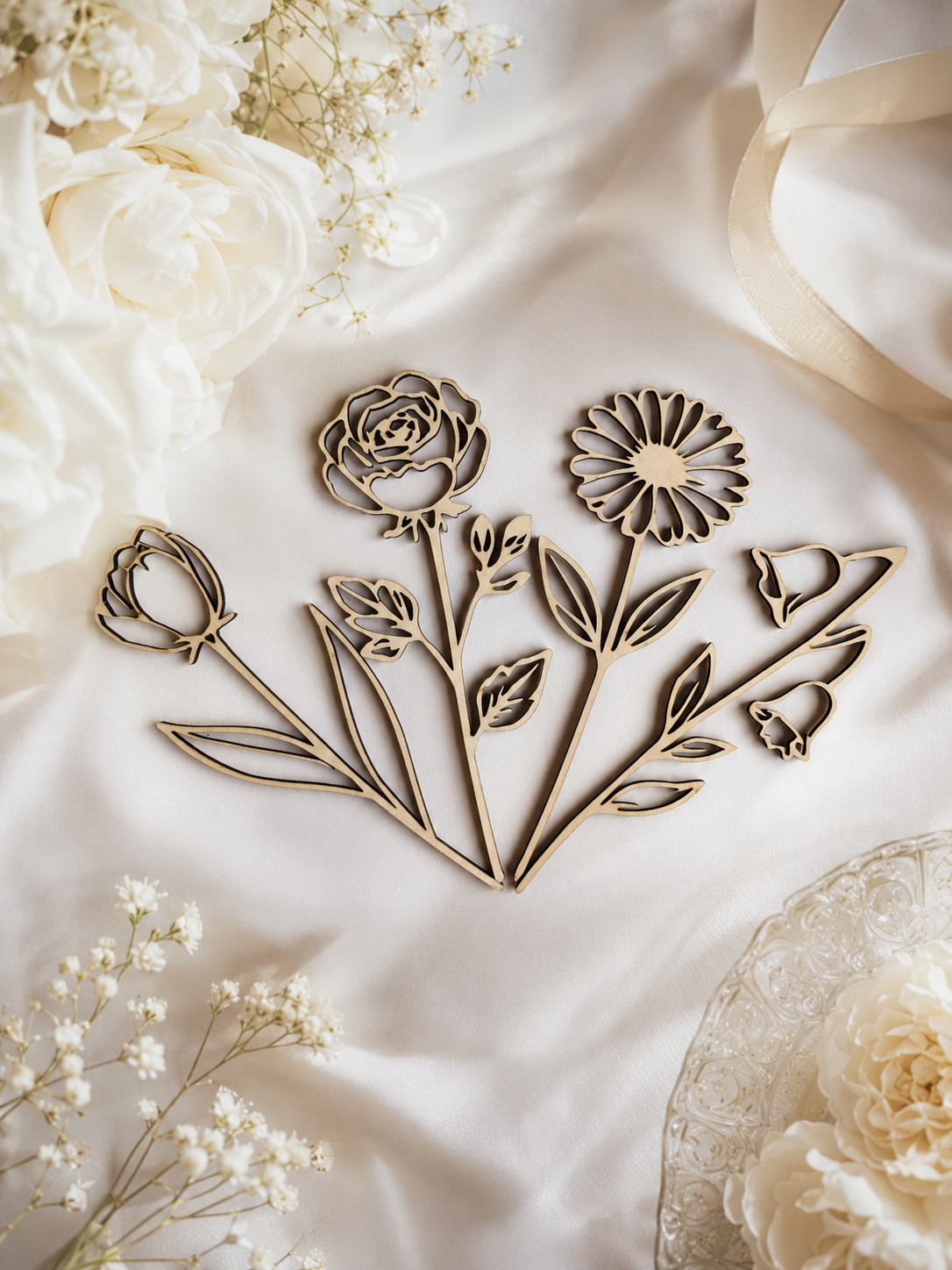 Fleurs en bois
